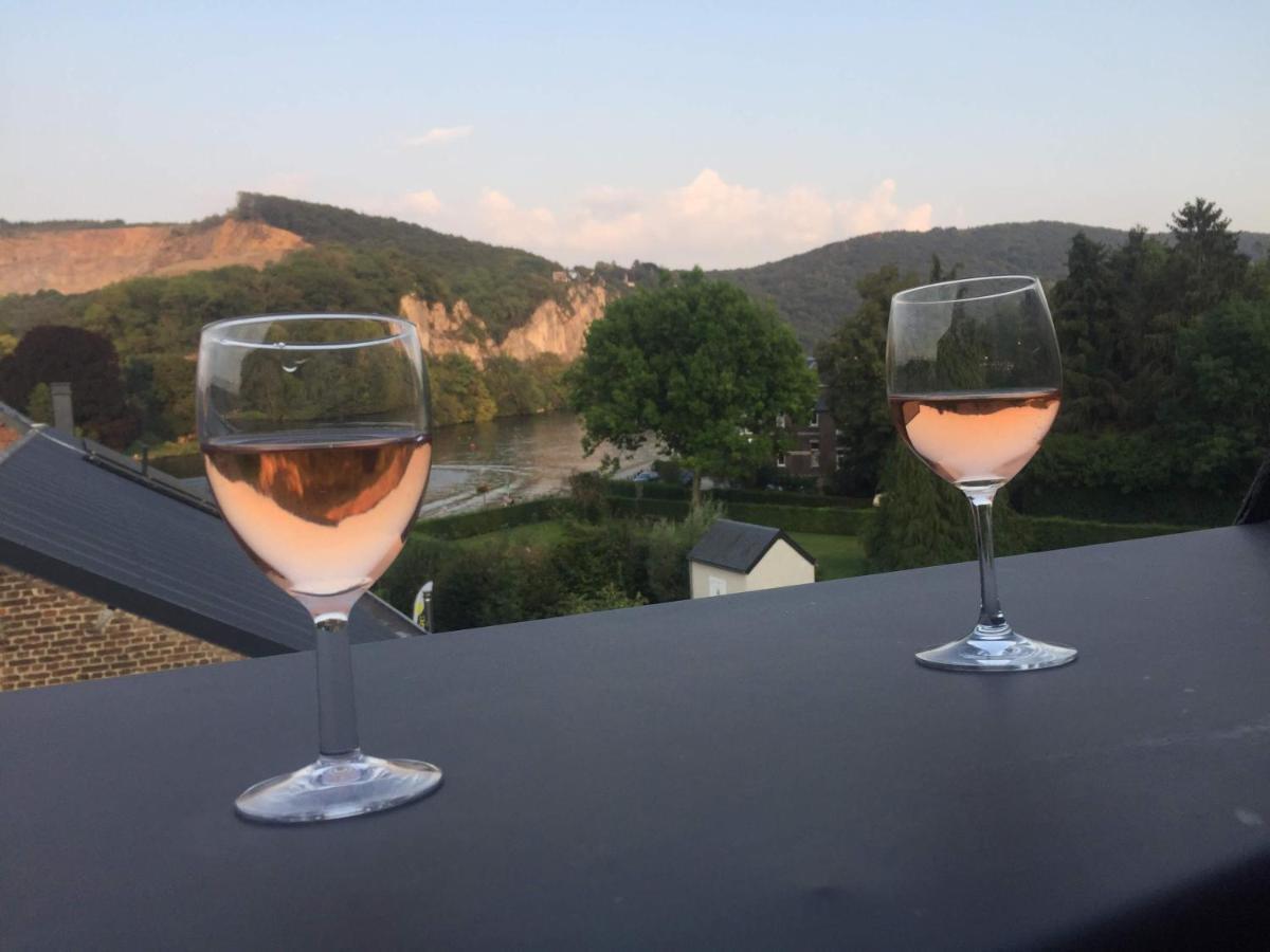 Vue Sur Meuse Lejlighed Profondeville Eksteriør billede
