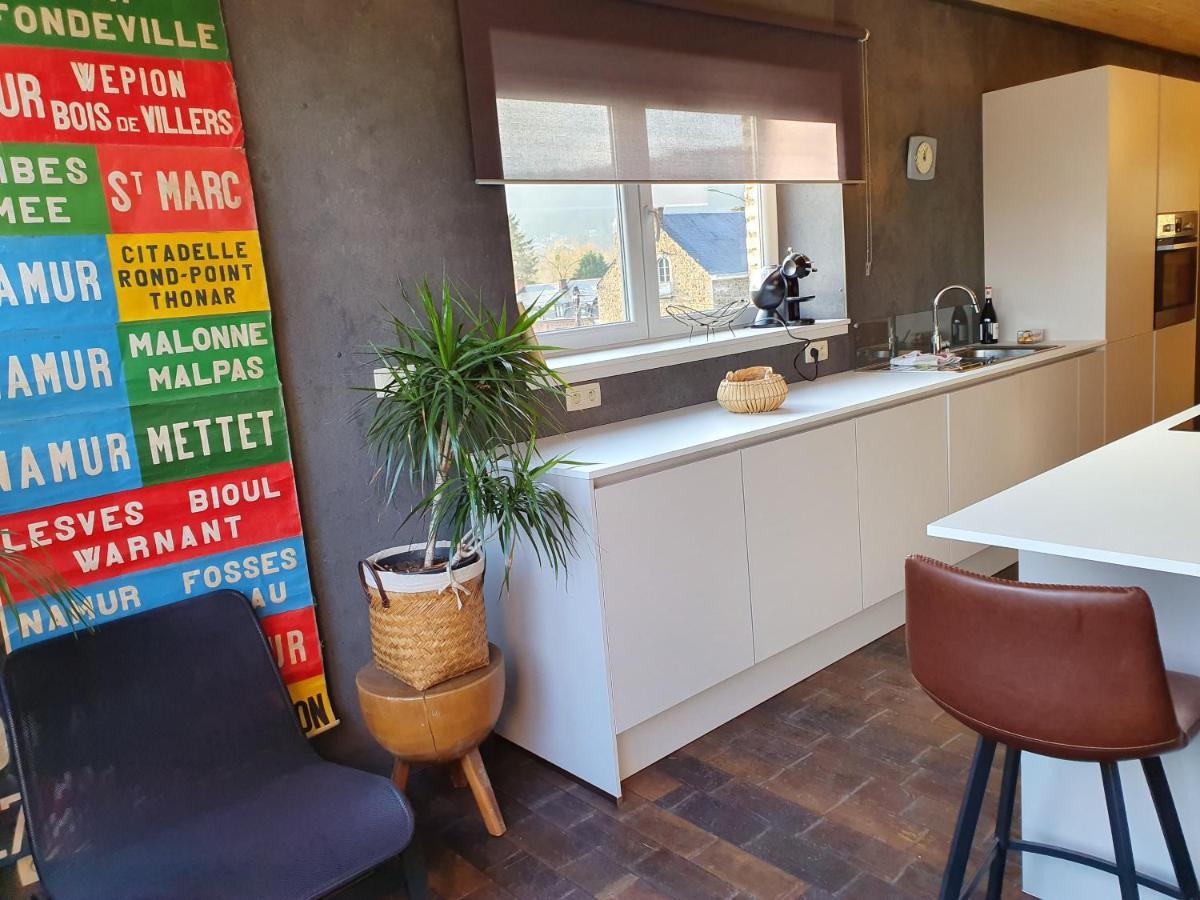 Vue Sur Meuse Lejlighed Profondeville Eksteriør billede