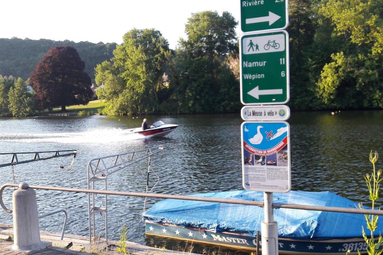 Vue Sur Meuse Lejlighed Profondeville Eksteriør billede